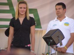 Katka és Pass Ferenc edzõ